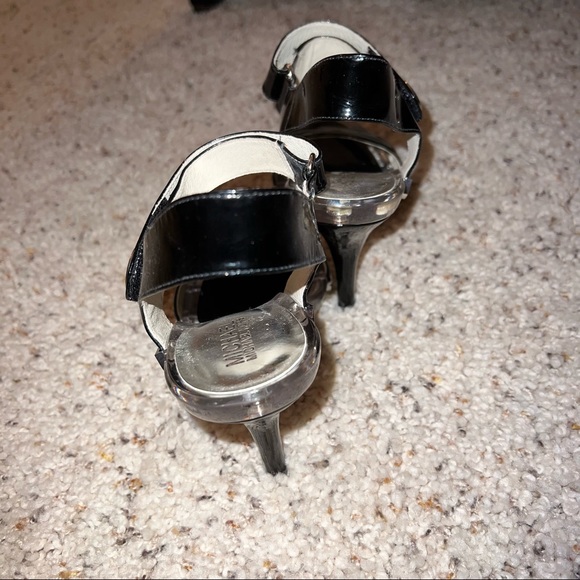 Michael Kors Leather Black Clear Heels - Picture 4 of 8